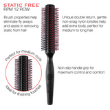 Cricket Static Free RPM 12 Row Brush