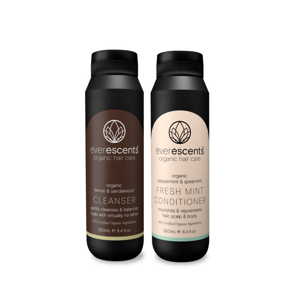 EverEscents Organic Cleanser Fresh Mint Duo