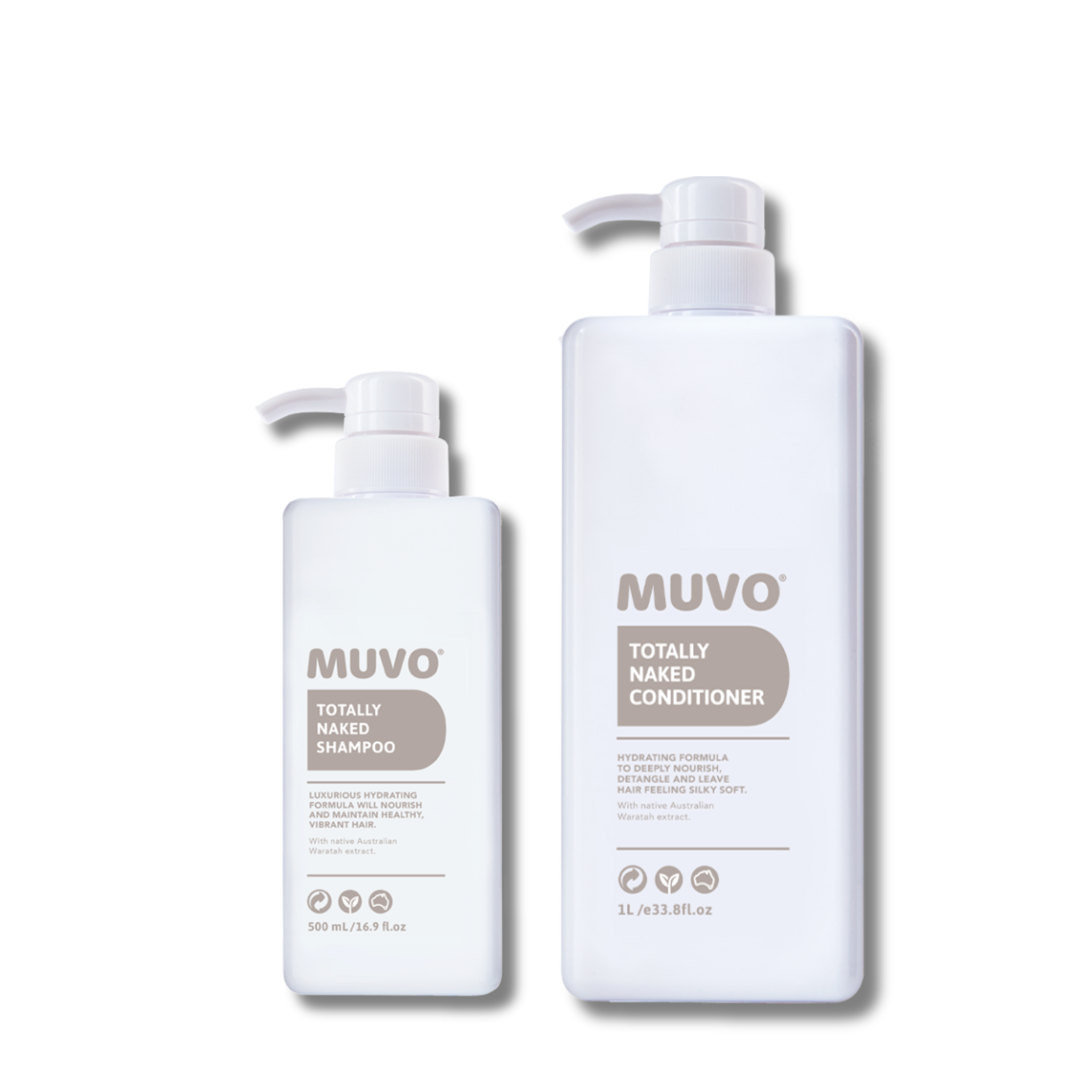 Muvo Totally Naked Shampoo and Conditioner Duo