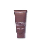 A tube of NAK HAIR Ceramide Restore Ends Leave-In Condition hair care product in a deep plum-brown color, shown on a plain white background.