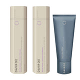 Davroe Blonde Senses Platinum Shampoo, Conditioner and Curl Crème Definer Trio