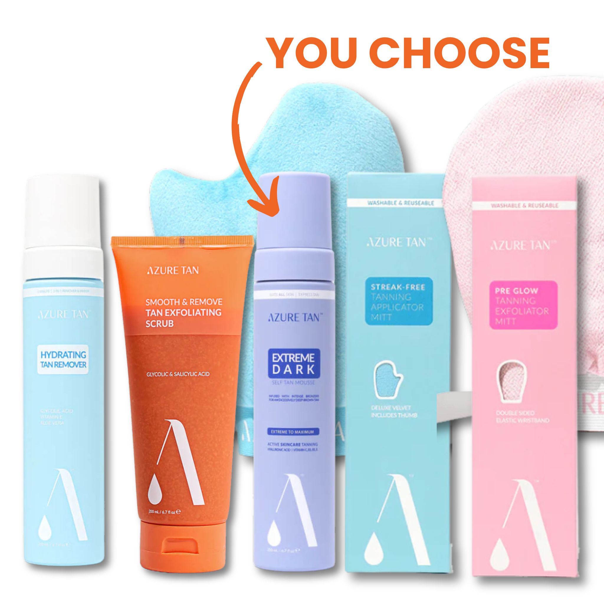 Azure Tan Tanning Mousse Essentials Kit