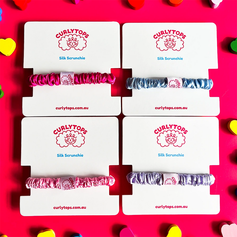 Curlytops Silk Scrunchies | 7 Colours