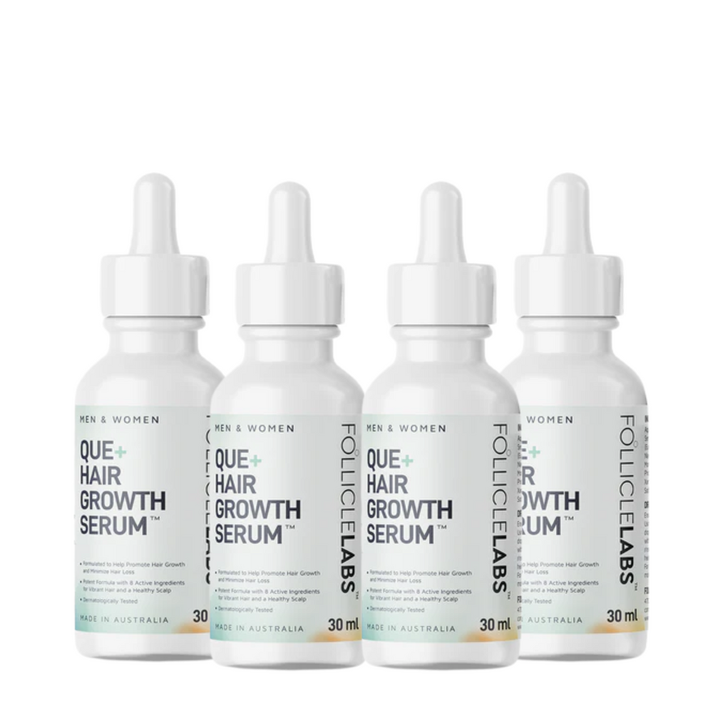 Follicle Labs Que+ Hair Growth Serum Quad Pack