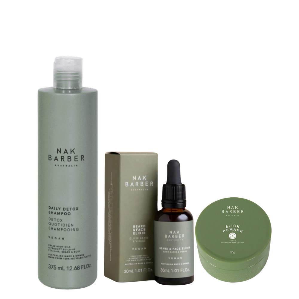 Nak Barber Complete Grooming Trio - styling solution