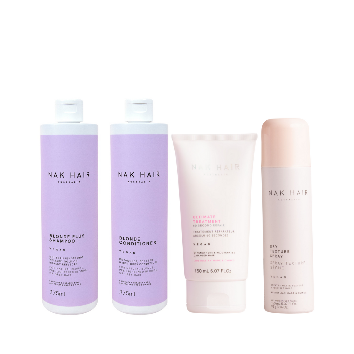 NAK Blonde Plus Quad - styling solution