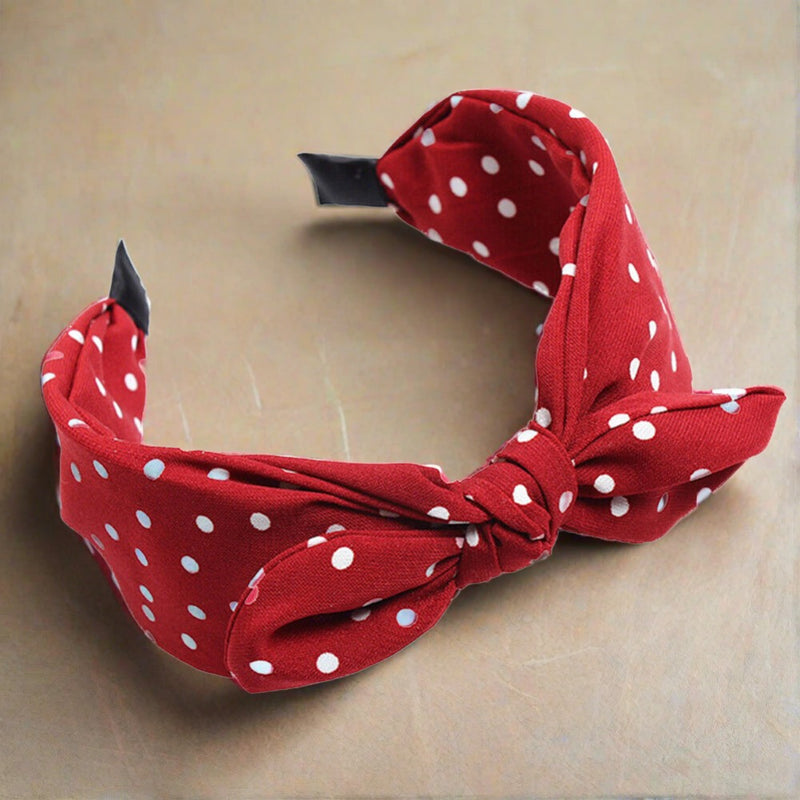 Polka Dot Bow Knot Headband