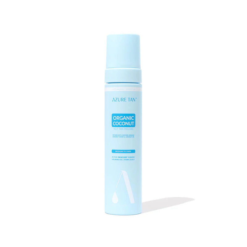 Azure Tan Self Tan Mousse - Organic Coconut - Medium to Dark