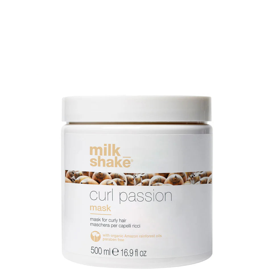 Milk Shake Curl Passion mask jar on a white background