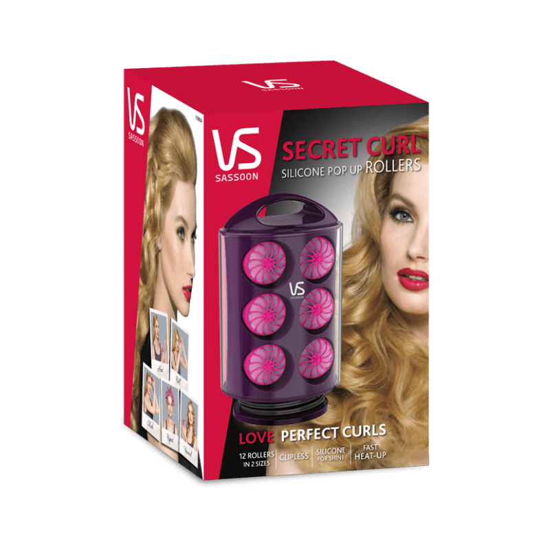 VS Sassoon Secret Curl Silicone Pop Up Rollers