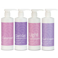 Clever Curl Cleanser, Dry Weather Gel, Light Conditioner and Curl Cream Quad - Haircare Superstore