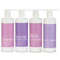 Clever Curl Cleanser, Dry Weather Gel, Rich Conditioner and Curl Cream Quad - Haircare Superstore