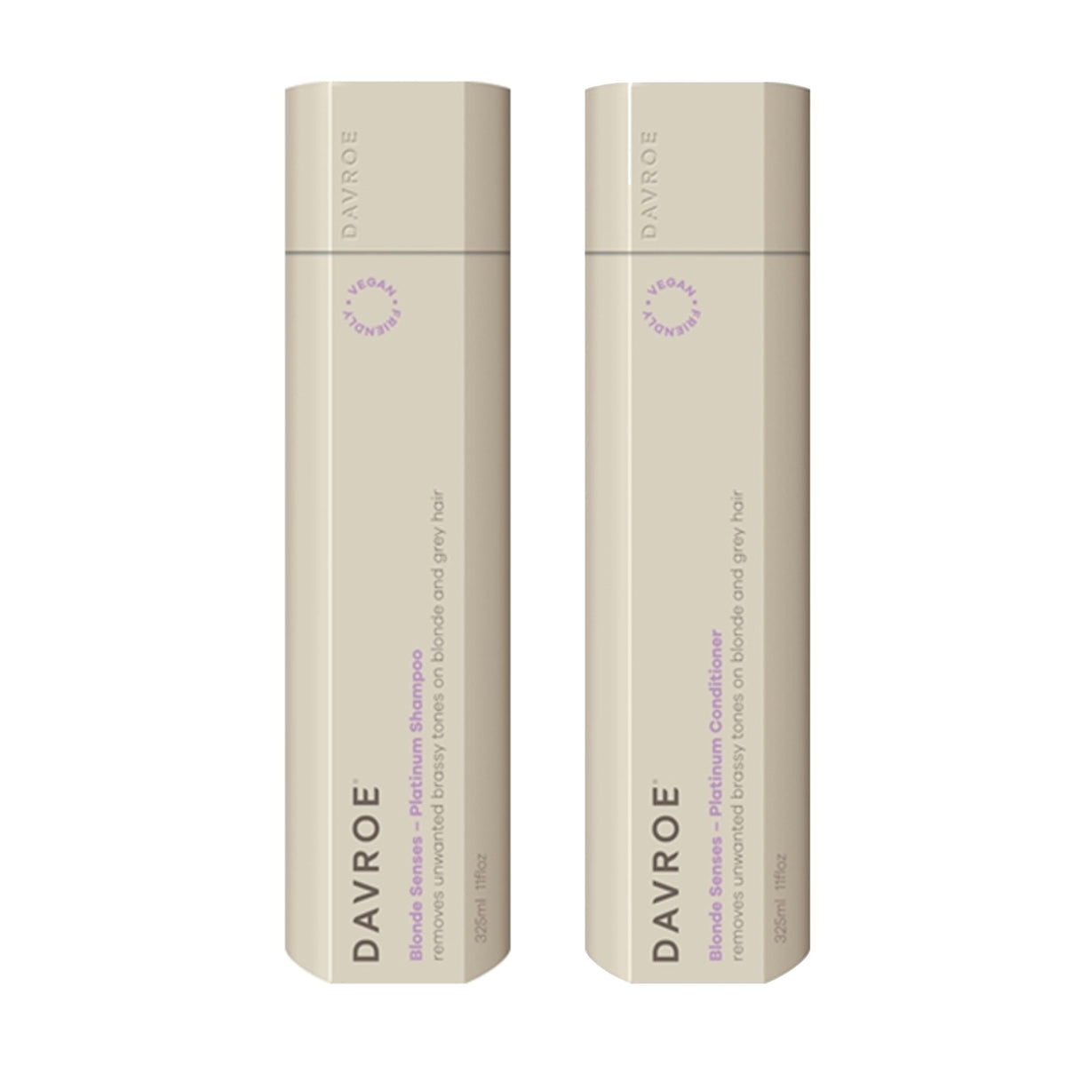 Davroe Blonde Senses Platinum Shampoo, Conditioner & Ends Repair Leave-In Treatment - Haircare Superstore