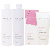 NAK Nourish Trio with Replends Creme Leave in Moisturiser - Haircare Superstore